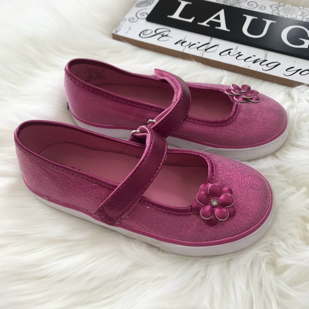 Keds Glamerly Girl’s Metallic Pink Shoes Size 11.5